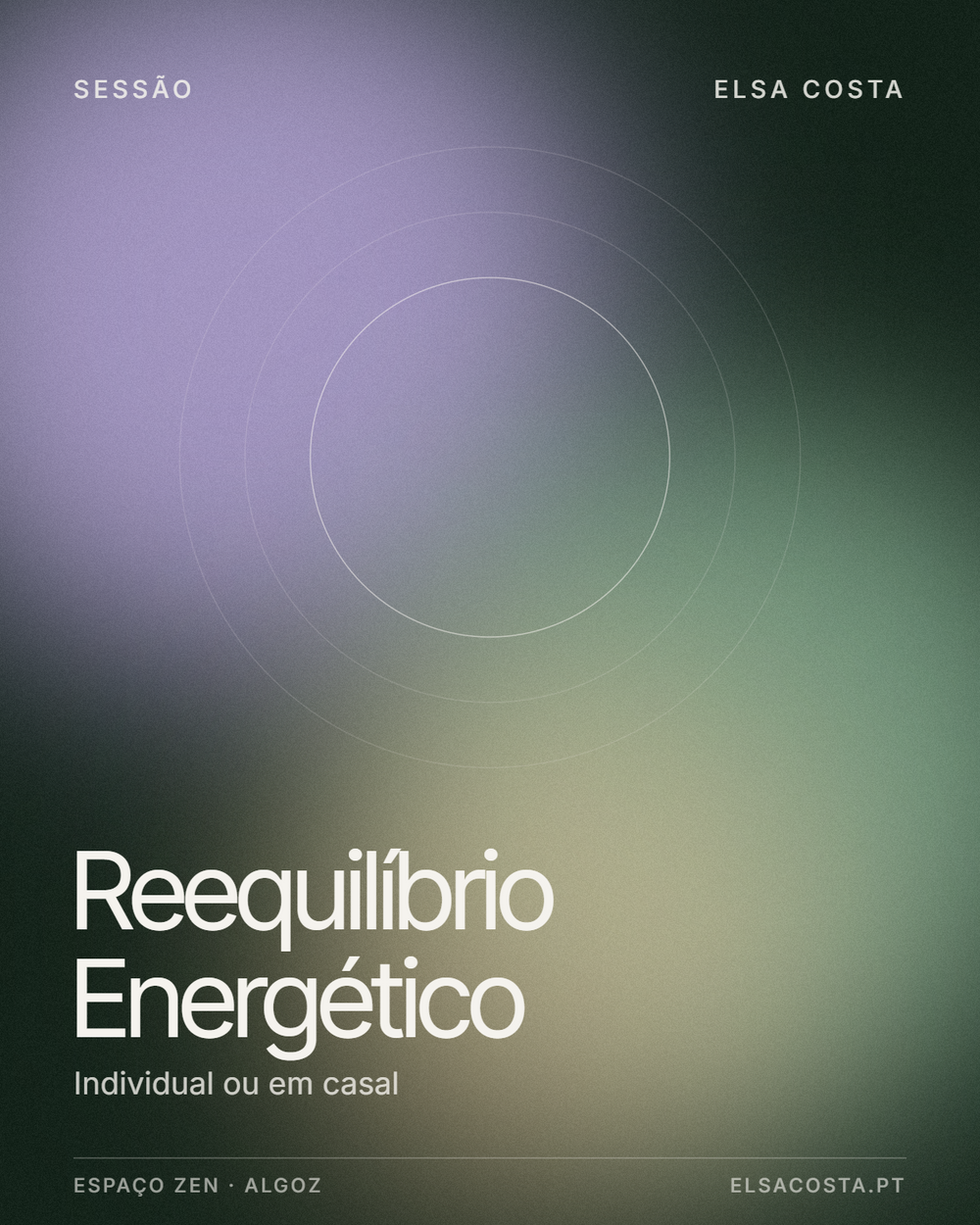 Sessão de Reequilíbrio Energético – Elsa Costa