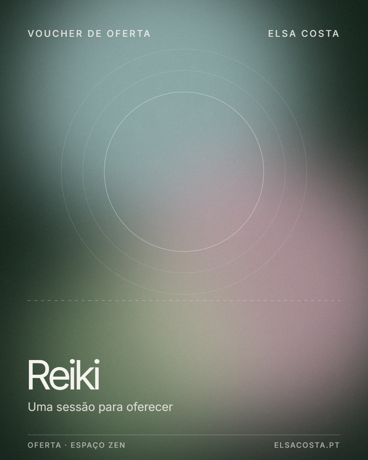 Voucher de Oferta de Sessão de Reiki