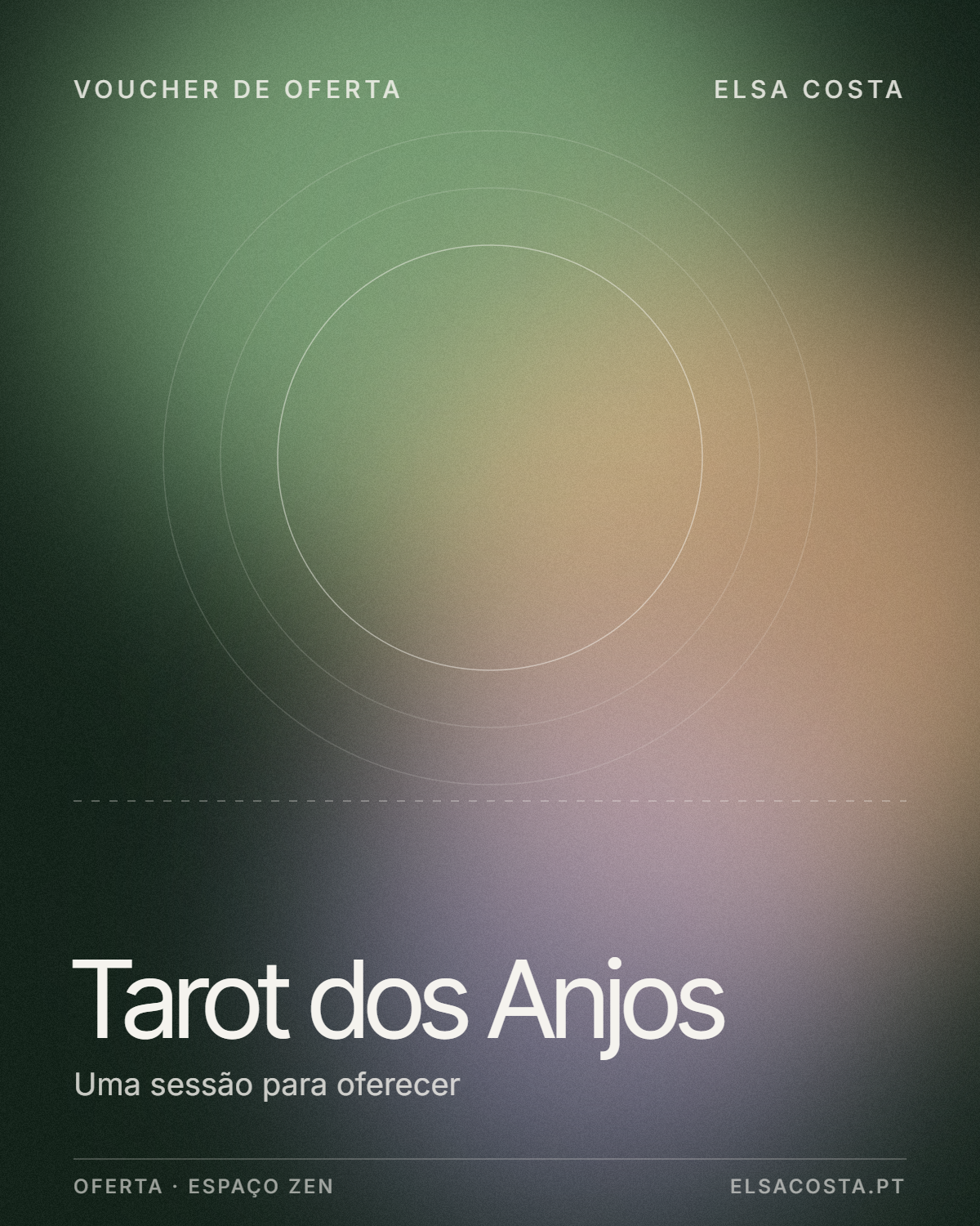 Voucher de Oferta de Sessão de Tarot dos Anjos