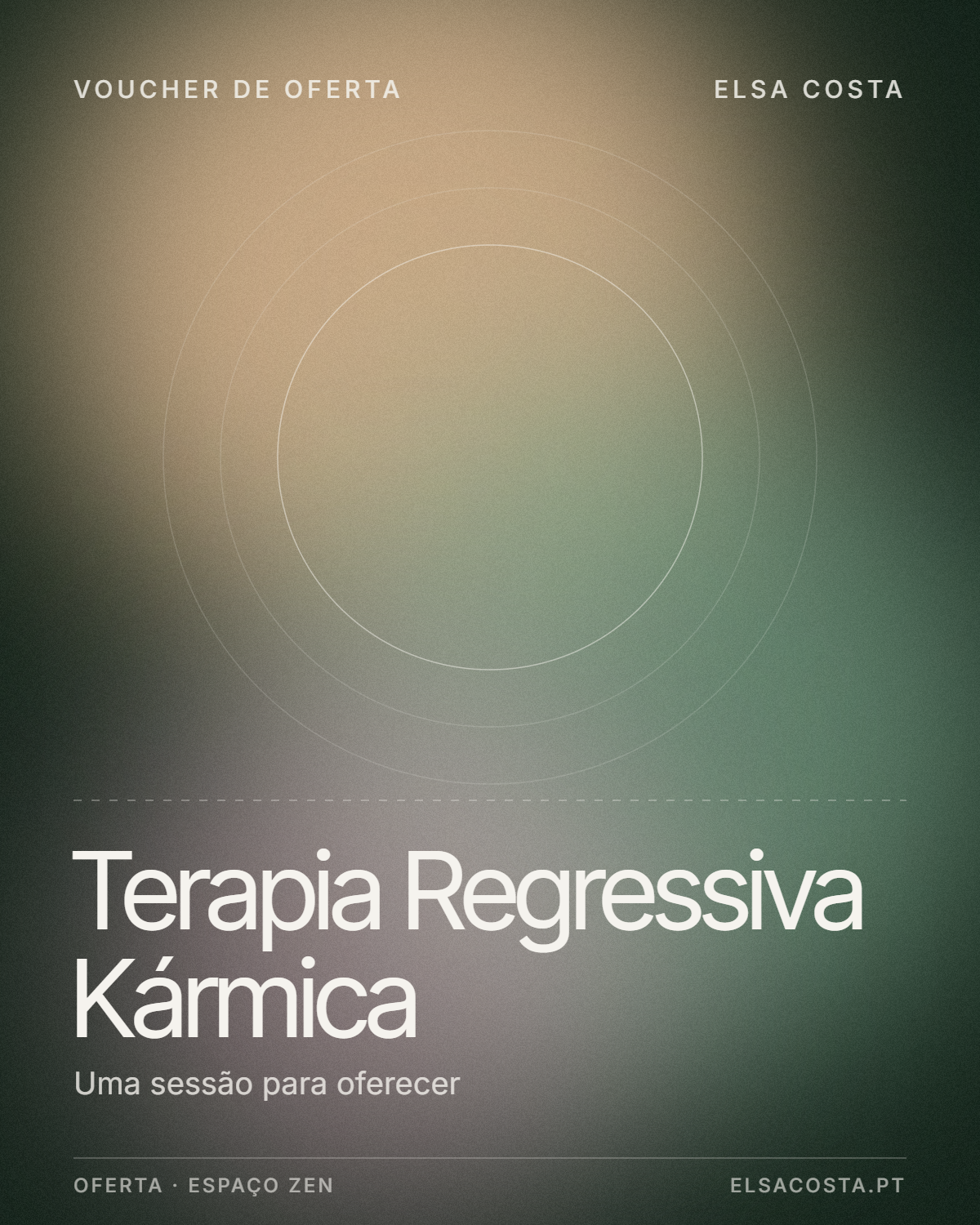 Voucher de Oferta de Terapia Regressiva Kármica