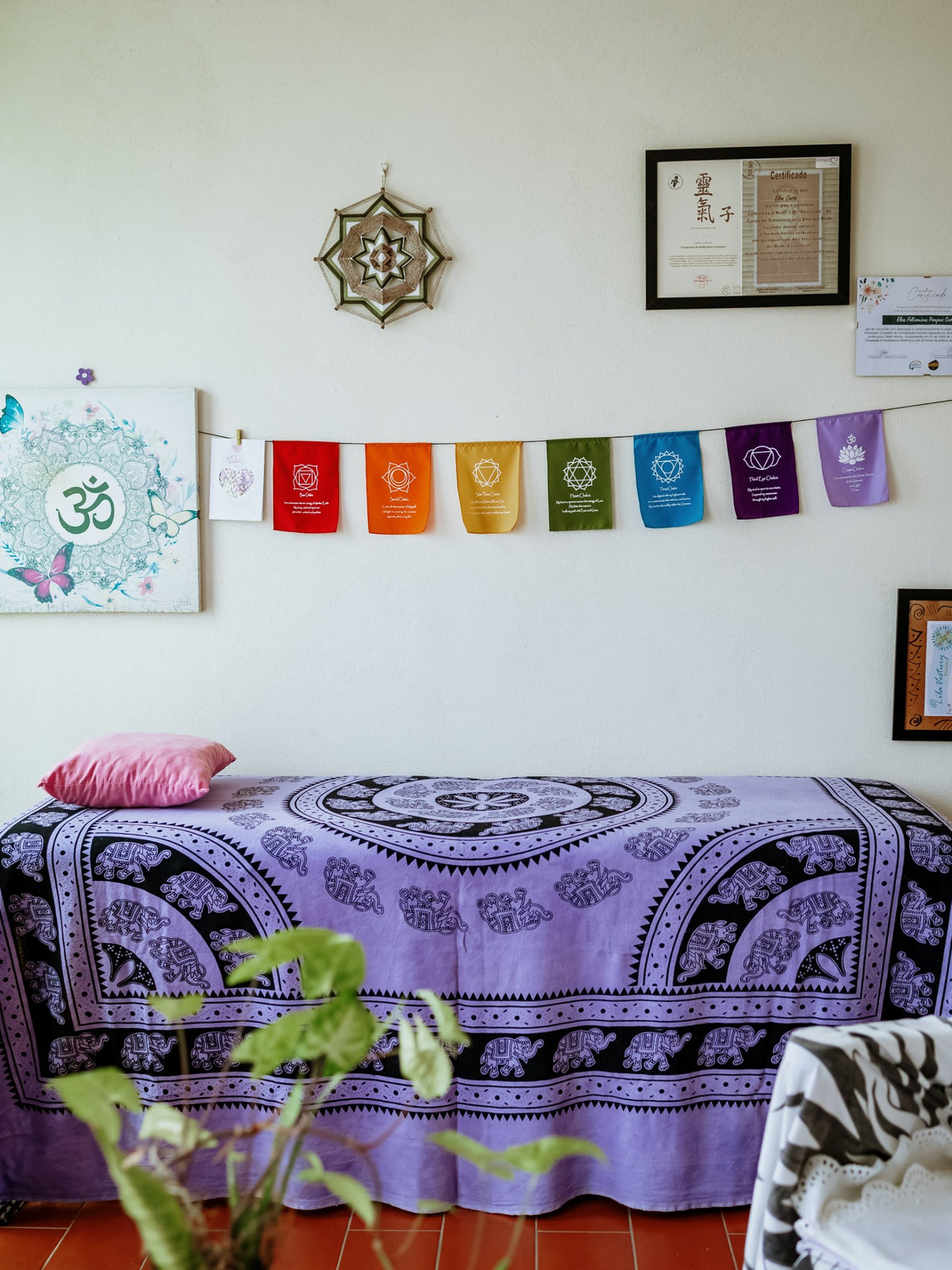 Sala de terapias do Espaço Zen, em Algoz